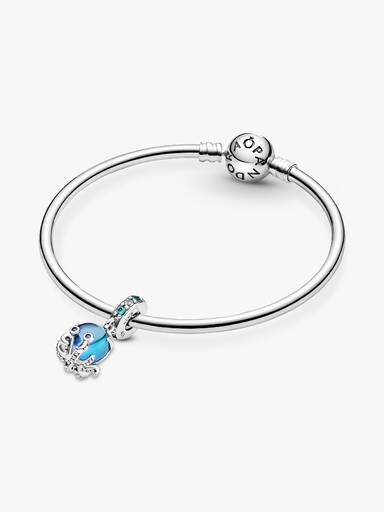 Charm Pendente Polvo Fofo em Vidro de Murano