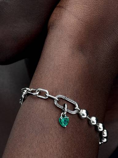 Mini Charm Pendente Coração Chakra Verde Pandora Me