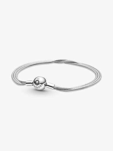 Pulseira Múltiplas Correntes Snake Pandora Moments