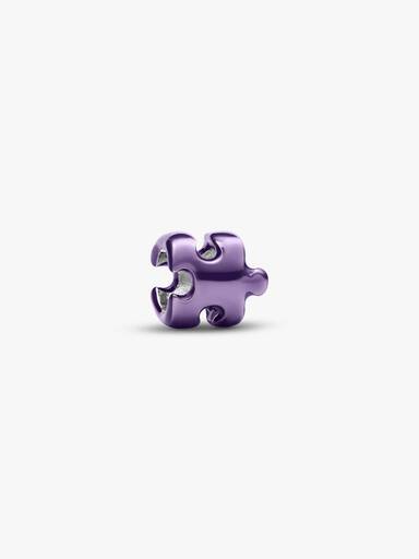 Mini charm Peça de Quebra-cabeça Roxo