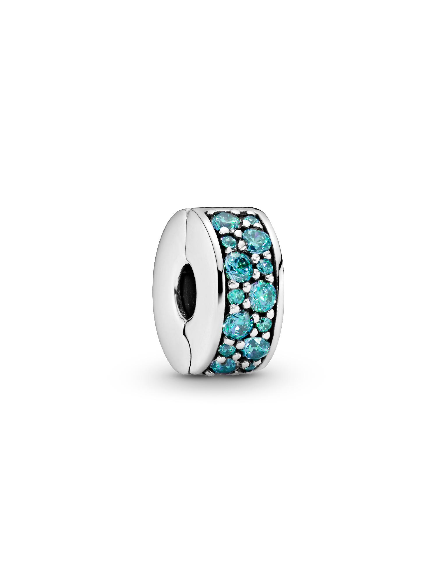 Clip Charm Pavé Verde Água