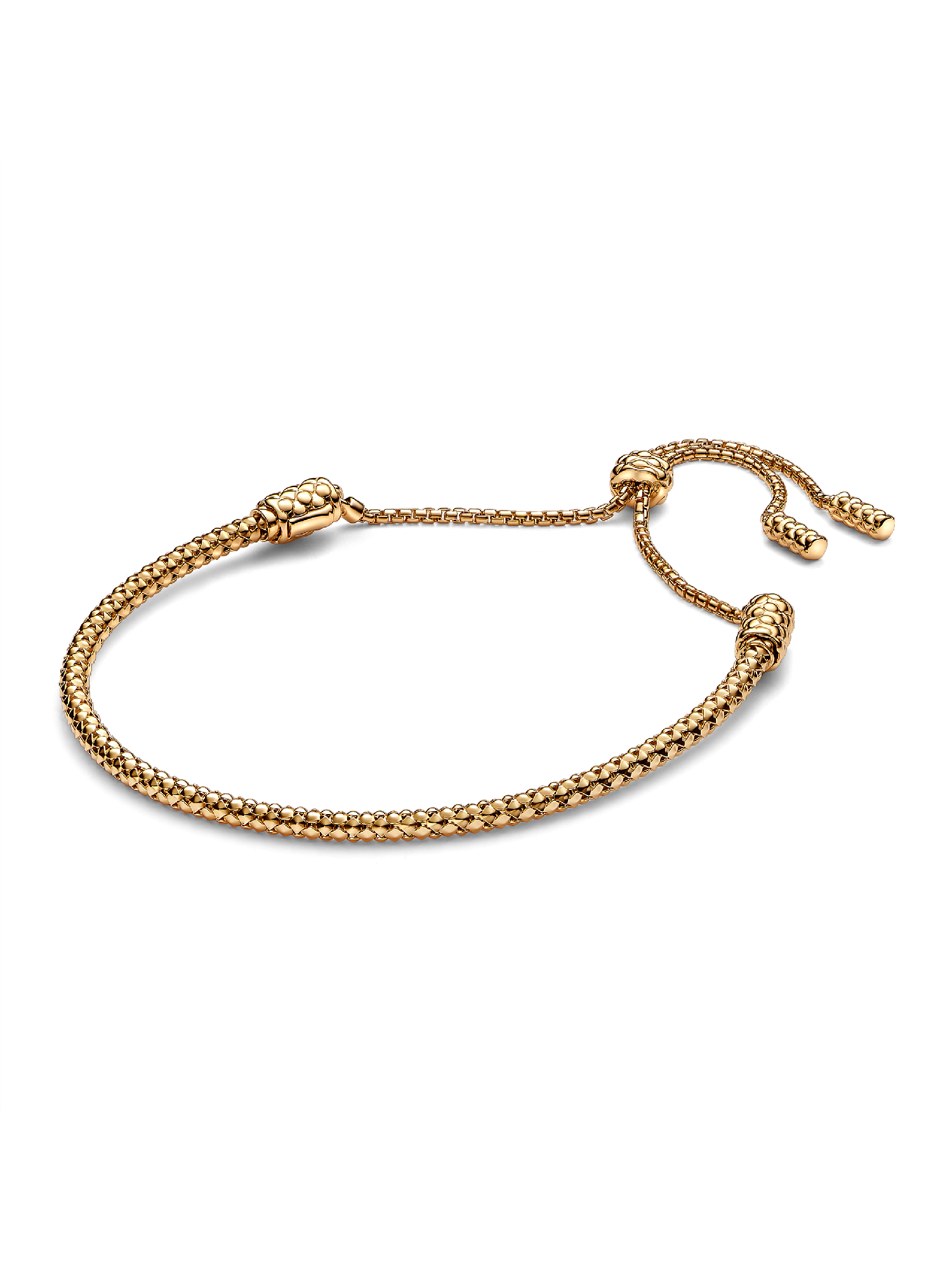 Pulseira Corrente Cravejada e Fecho Deslizante