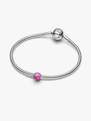 Mini charm Rosto Feliz Rosa