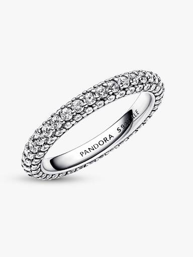 Anel Fileira em Pavé Pandora Timeless