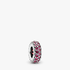 Abstract silver spacer with red cubic zirconia Abstract silver spacer with red cubic zirconia