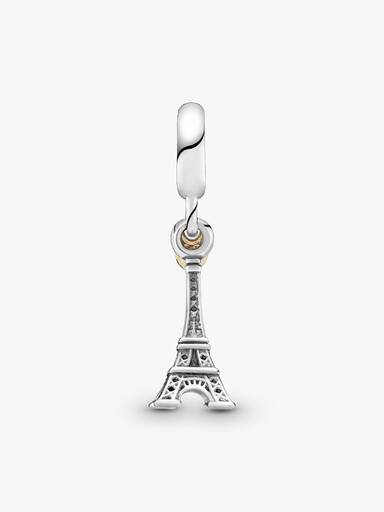 Charm pendente Torre Eiffel de Paris e Coração