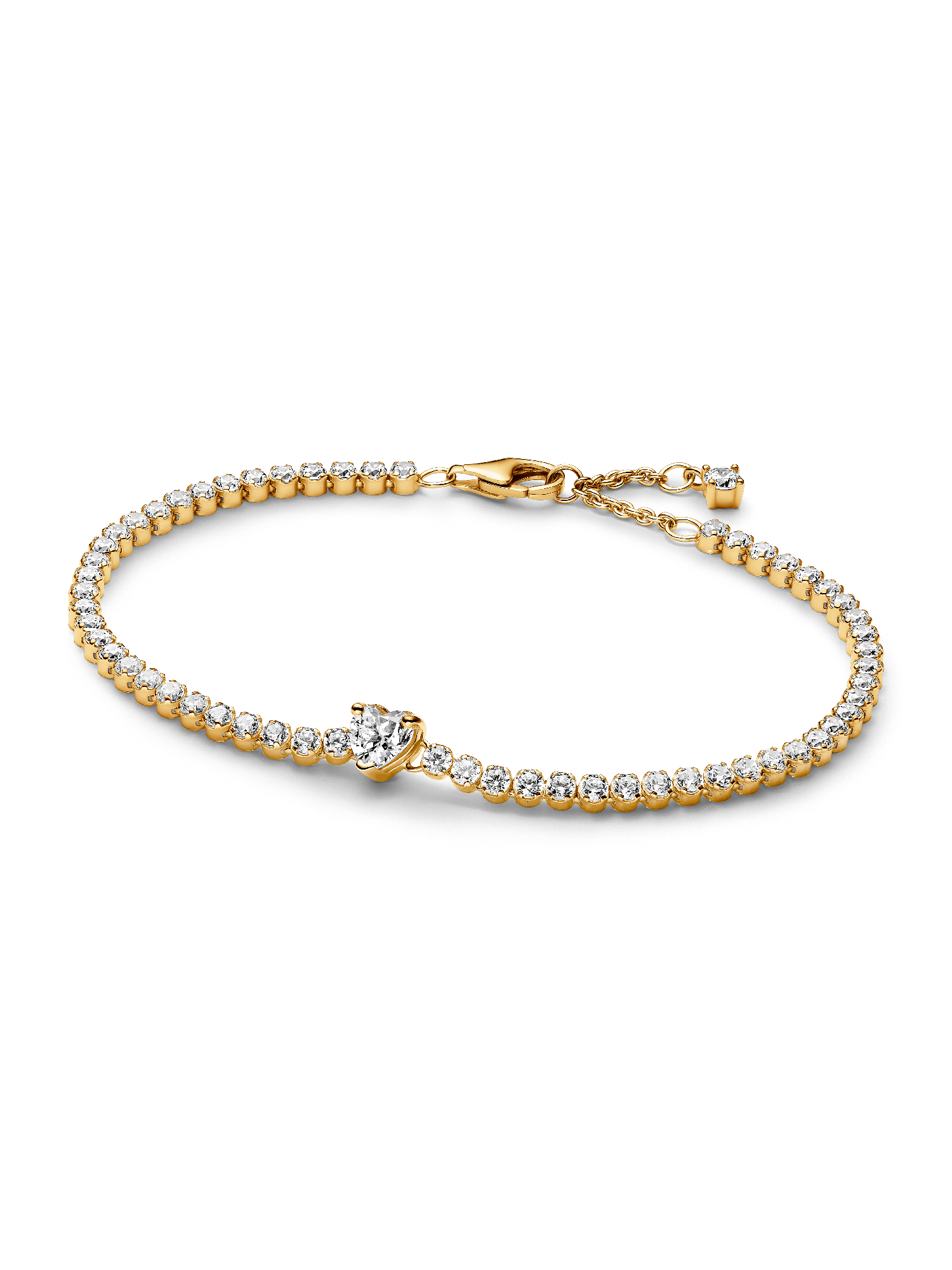 Pulseira Riviera de Coração Brilhante