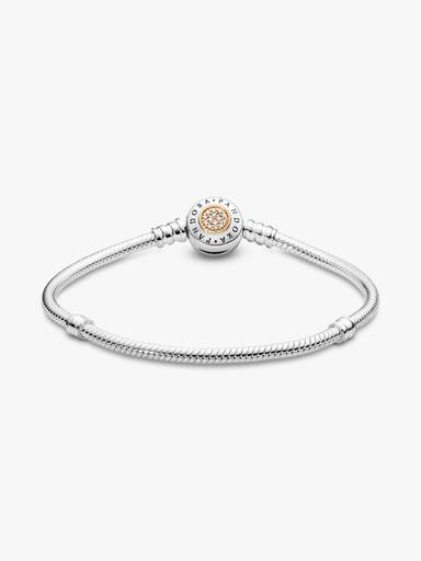 Pulseira Corrente Snake Moments com Fecho Logotipo