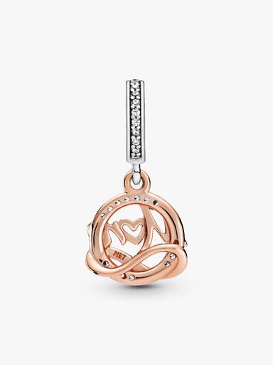 Charm Pendente em Dois Tons Mamãe