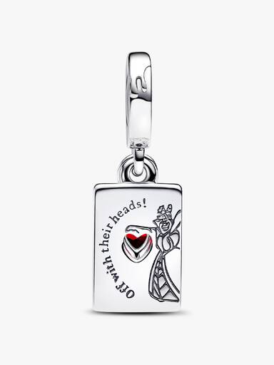 Charm Pendente Duplo Rainha de Copas das Vilãs da Disney