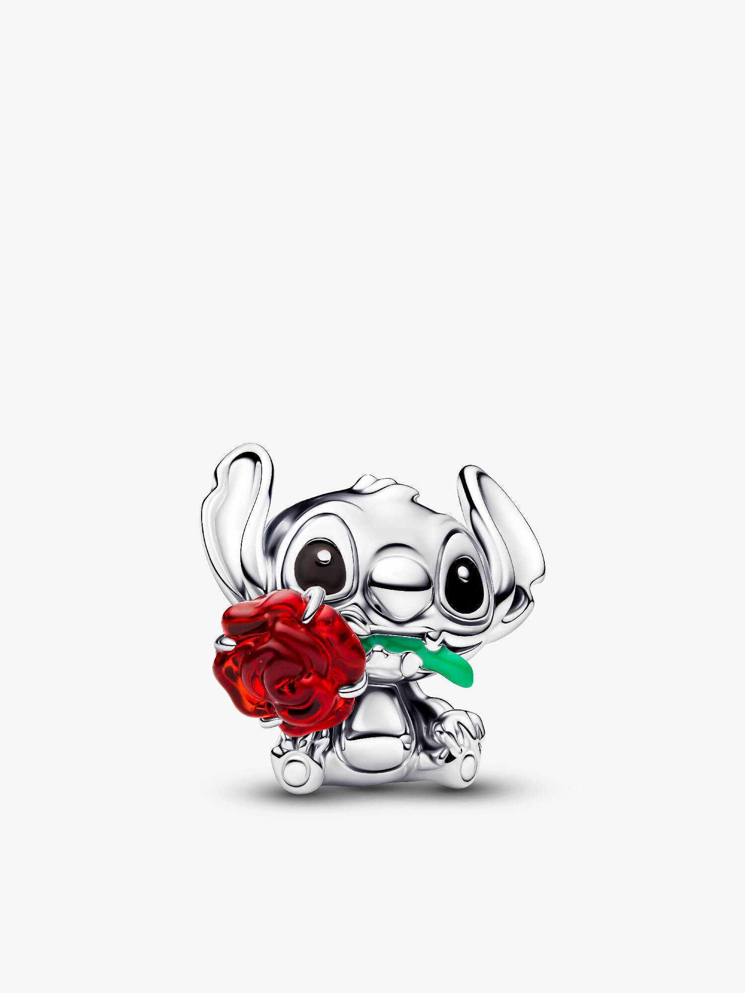 Charm de vidro de Murano Rose Stitch da Disney