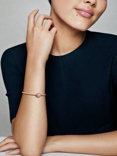 Heraldic Radiance Charm, Pandora Rosa™ e Rosa e Roxo Cristais