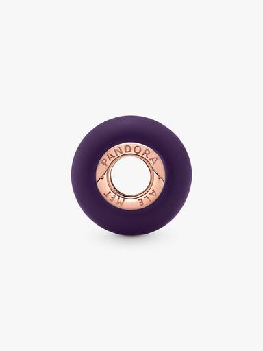 Charm de Vidro Murano Roxo Fosco