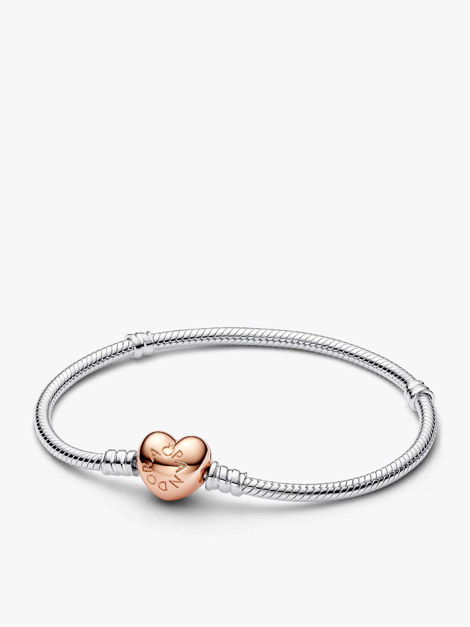 Pulseira Corrente Snake com Fecho de Coração