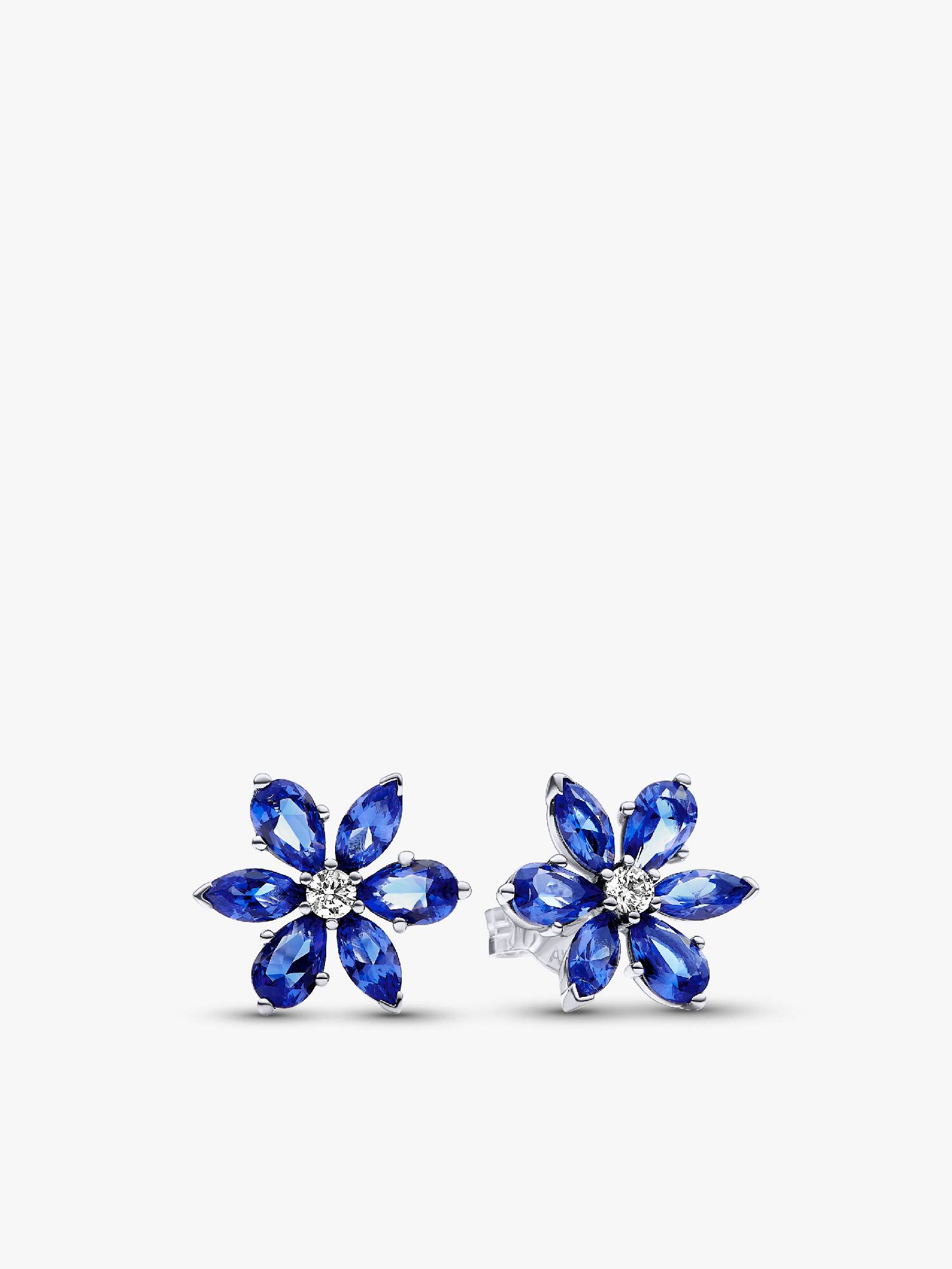 Brincos de botão Racimo Herbario Azul Brilhante