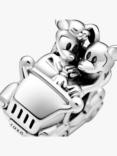 Disney Mickey & Minnie car silver charm