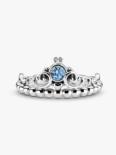 Anel Tiara Azul de Cenicienta de Disney