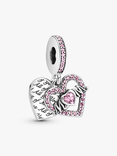 Charm Pendente Coração e Mãe