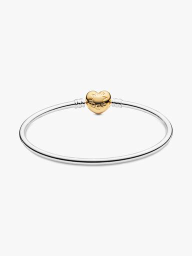 Bracelete Rígido com Fecho em Coração