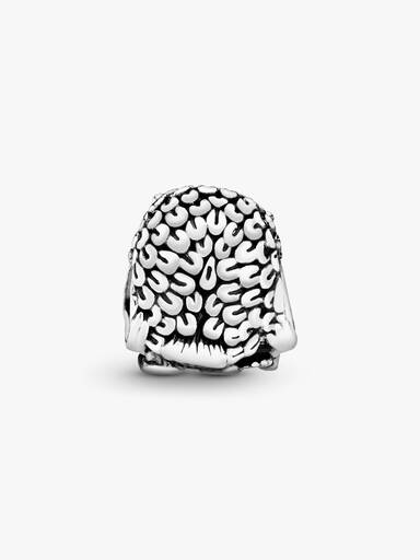 Owl family silver charm