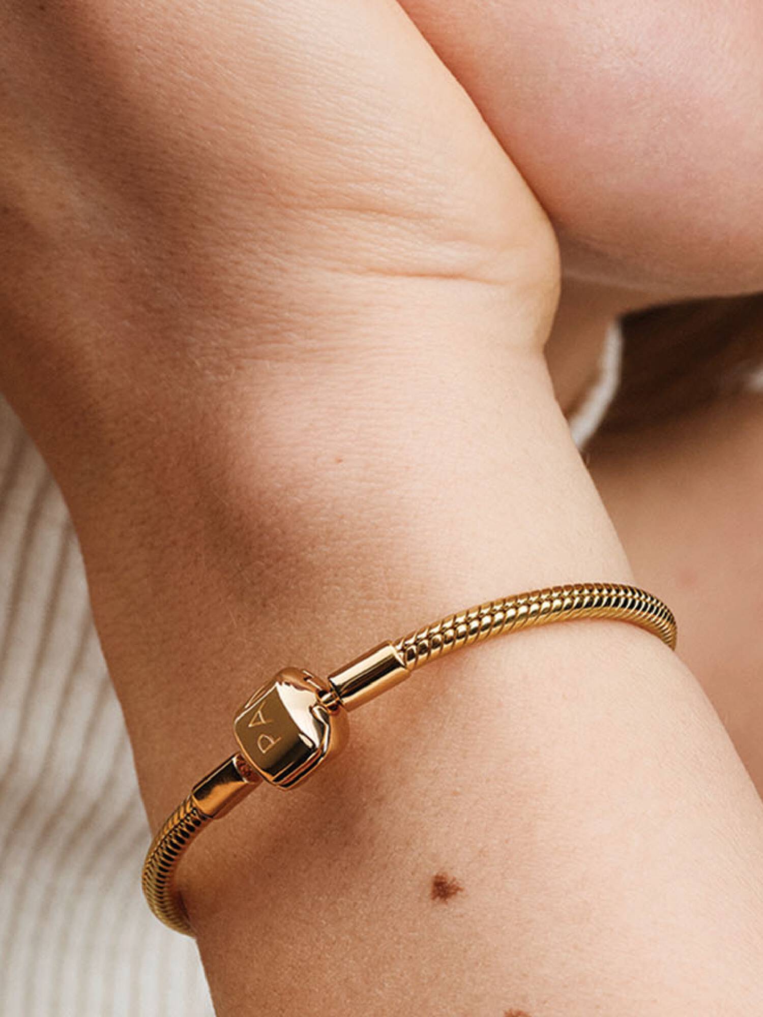 Pulseira Corrente Snake com Fecho Cilíndrico