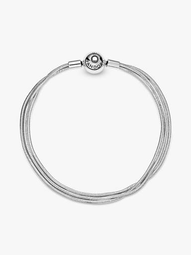 Pulseira Múltiplas Correntes Snake Pandora Moments