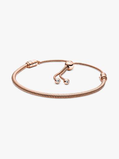 Bracelete Corrente Snake com Fecho Deslizante