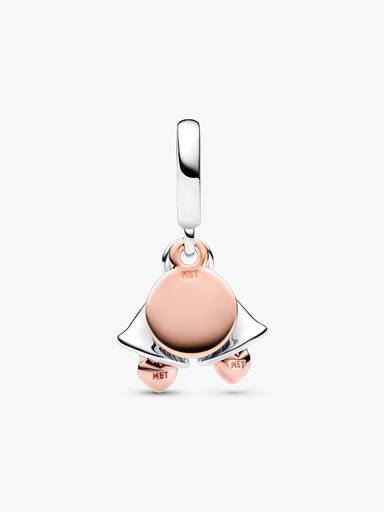 Charm Pendente Duplo de dos Tonos Campanas de Boda