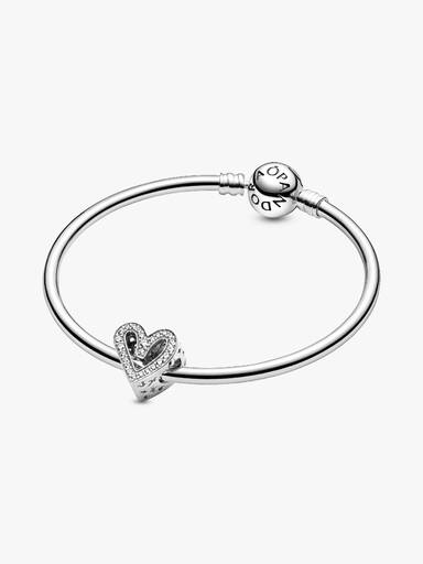 Charm Coração Livre brilhante
