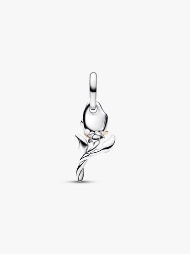 Charm Pendente de Diamante Cultivado em laboratório Disney Bela Rosa Encantada