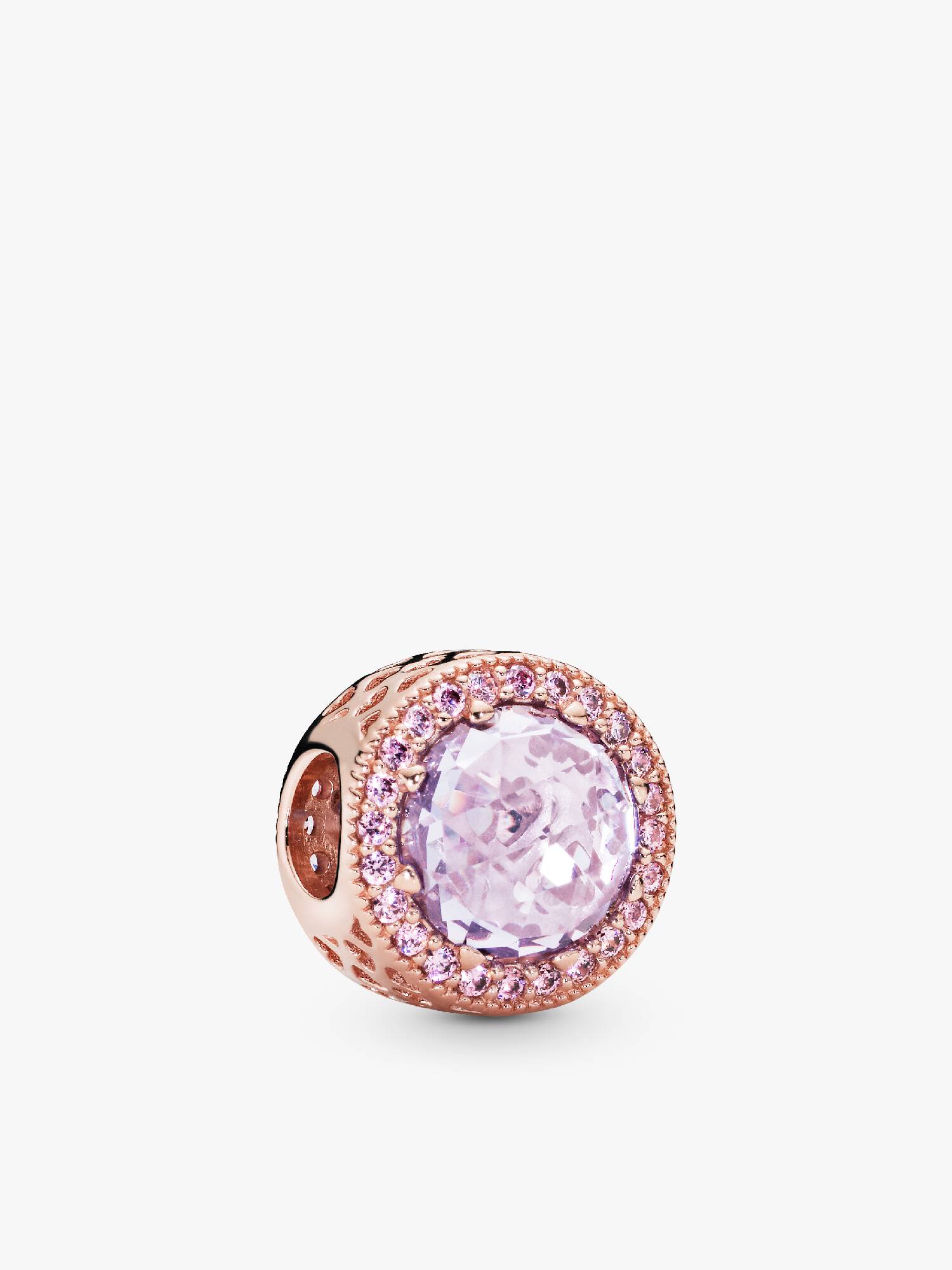 Charm Cristal Lilás Brilhante