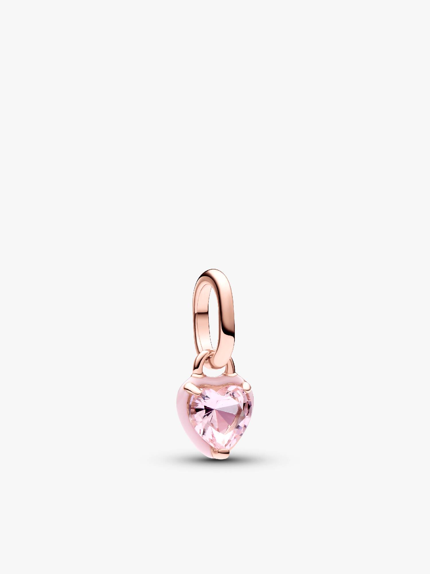 Mini Charm Pendente Coração Rosa Chakra Pandora Me