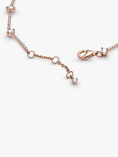 Pulseira Brilhante com Barras em Pavé