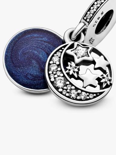 Charm Pendente da Lua e do Céu Azul