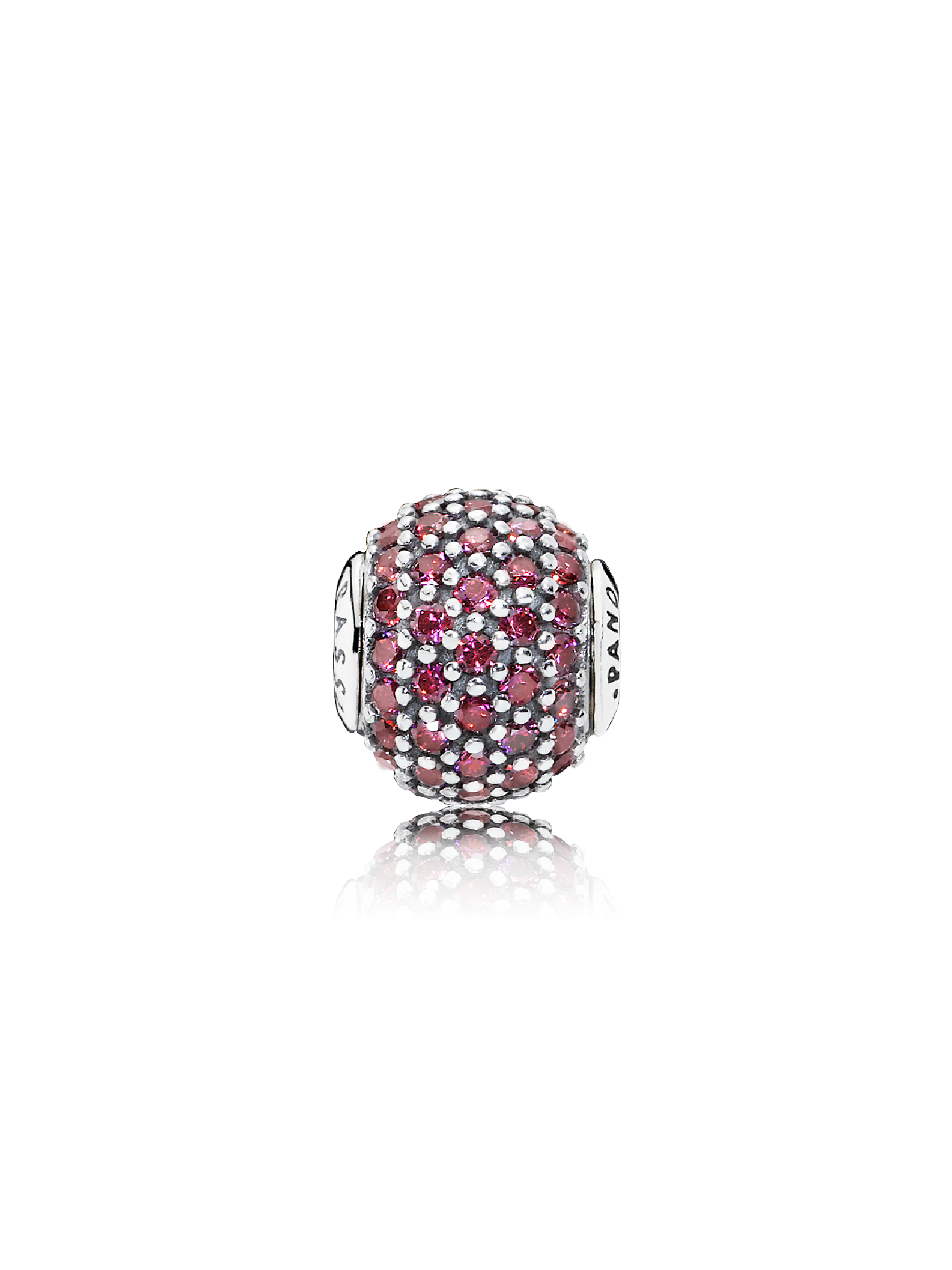 PASSION ESSENCE COLLECTION charm in silver with fancy red cubic zirconia