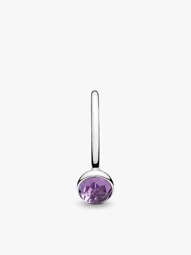 Anel February Droplet, Synthetic Amethyst