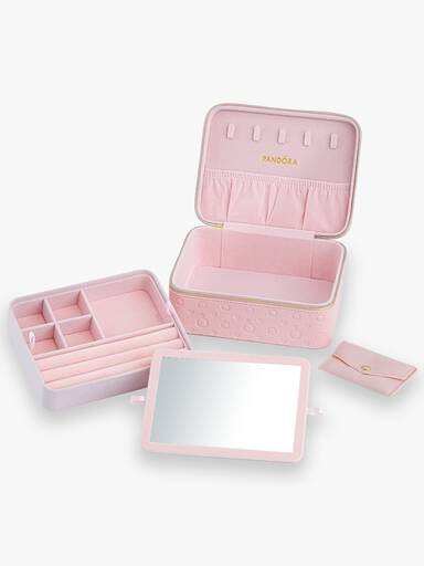 Porta-joias Pequeño Pandora Rosado