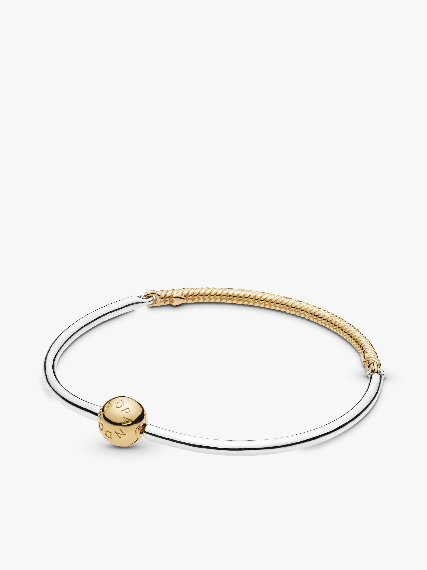 14k Gold-plated and silver bangle