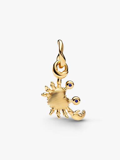 Charm pendente de caranguejo