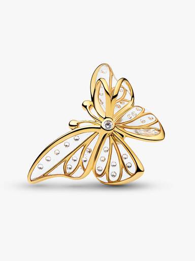 Charm rendado de borboleta oversized (tamanho grande).