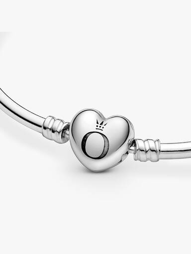 Bracelete Rígido com Fecho de Coração
