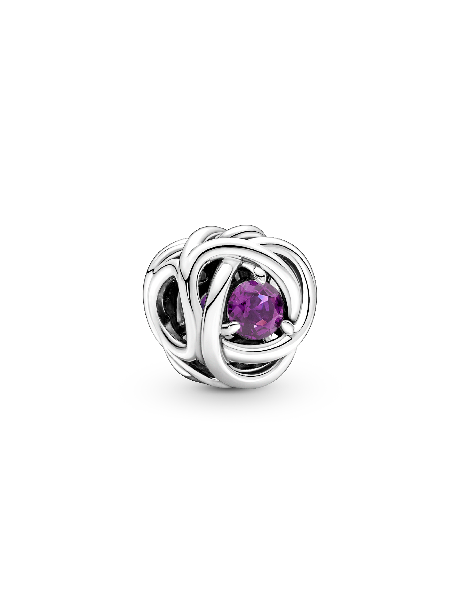 Charm Círculo da Eternidade de Fevereiro