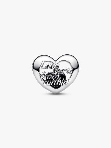 Heart sterling silver charm