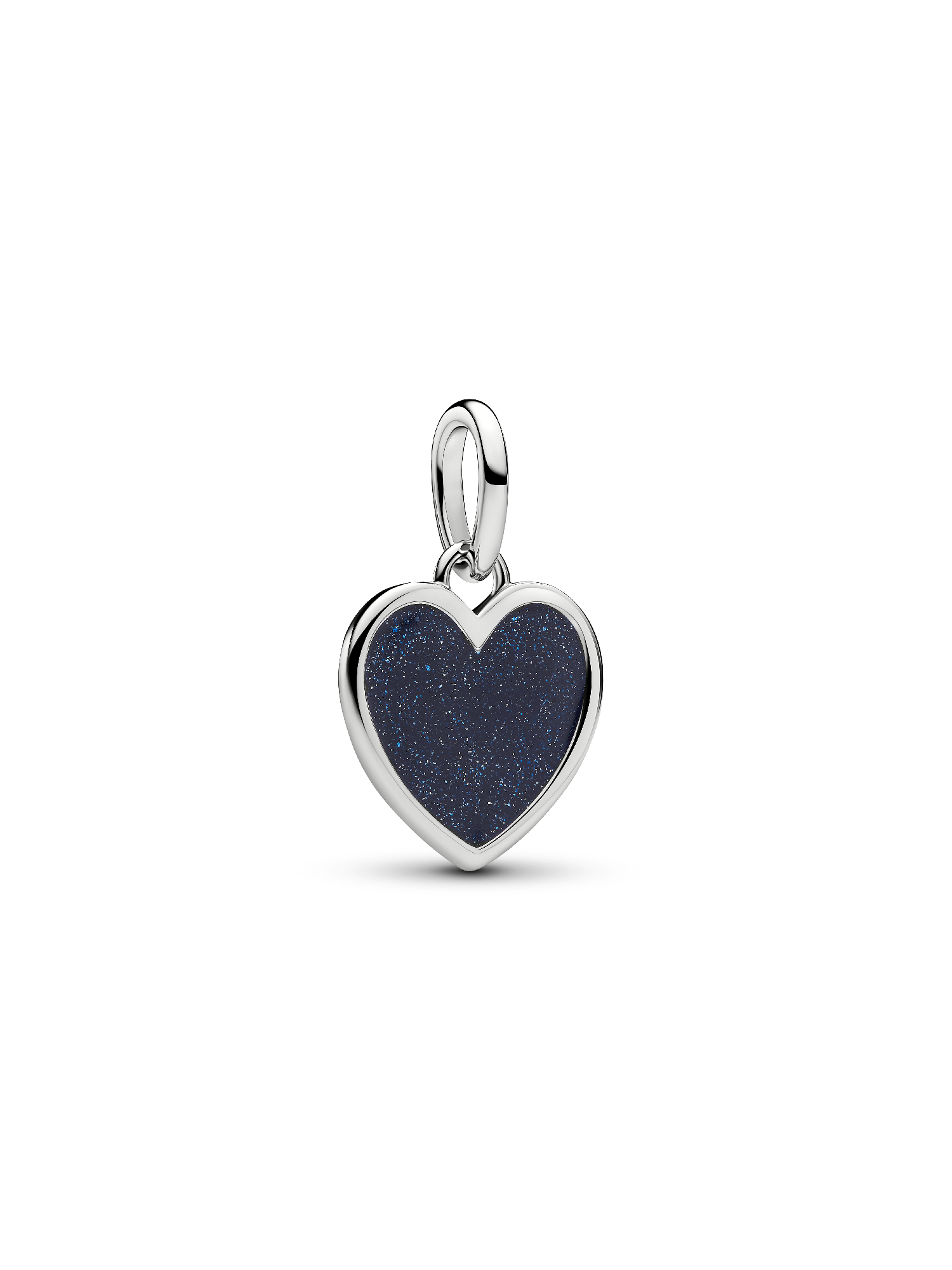 Charm Pendente Gravável de Coração Azul