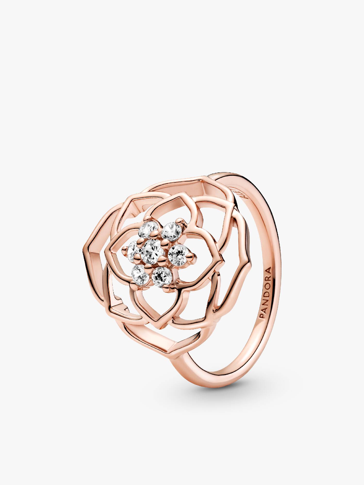 Anel Rosa Petals Statement