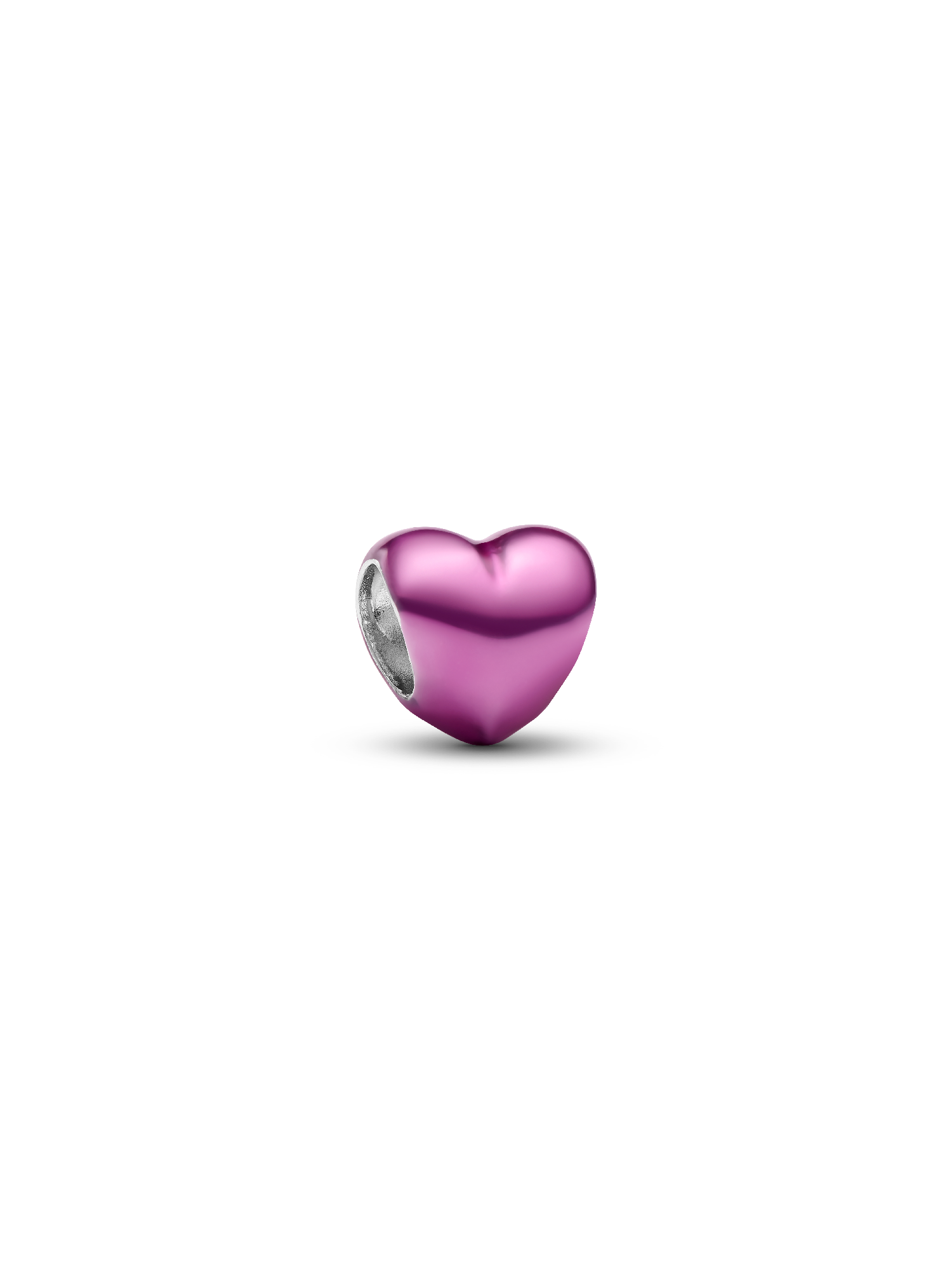 Mini Charm de Coração Rosa