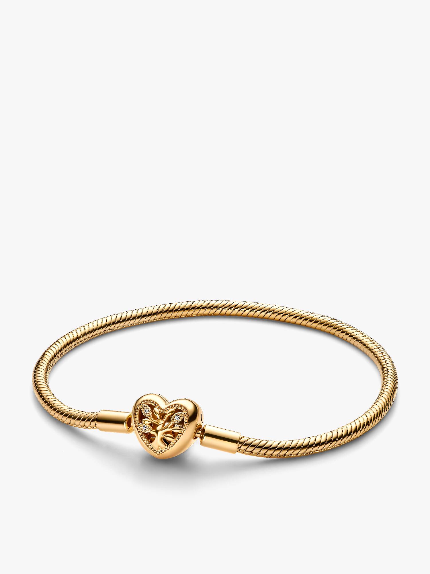 Pulseira Corrente Snake com Fecho de Coração Árvore Genealógica