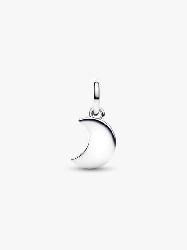 Charm pendente duplo da lua crescente