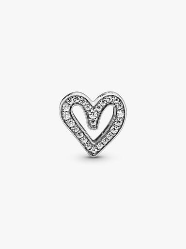 Charm Coração Livre brilhante
