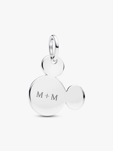Charm pendente gravável do Mickey Mouse da Disney